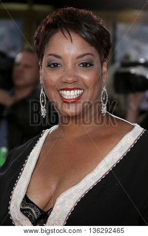 Mikki Val at the Los Angeles premiere of 'Just My Luck' held at the Mann National Theater in Westwood, USA on May 9, 2006.