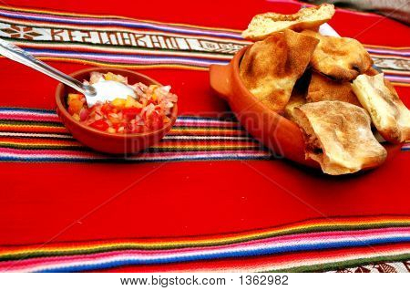  Typowe peruwiański Highland Food