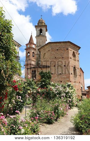 The small Town Govone in Piedmont. Italy