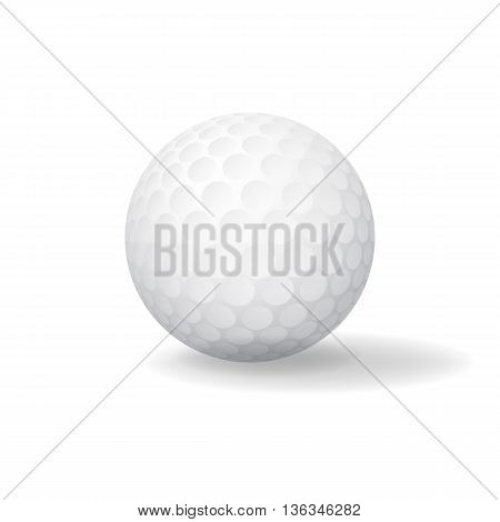 Ball for Golf. Golfball icon. Game symbol