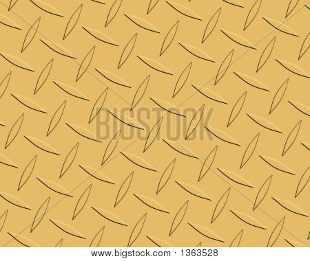 Diamond Plate Gold lang konisch