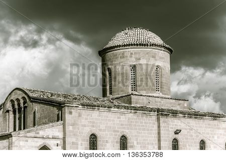 Top of the Agios Mamas Church. Morphou (Guzelyurt) Cyprus.