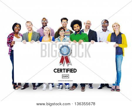 Certified Approval Agreement Confirmation Concept