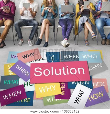 Solution Solving Problem Success Theory Concept 
