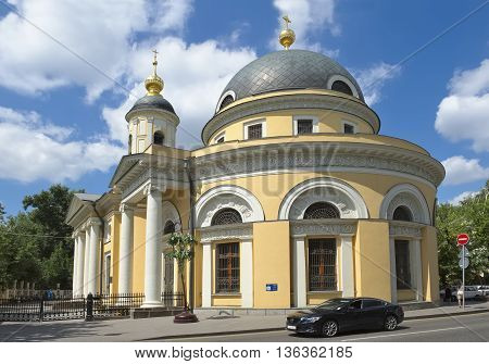 MOSCOW, RUSSIA - JUNE 23, 2016: The Temple of the Mother of God 