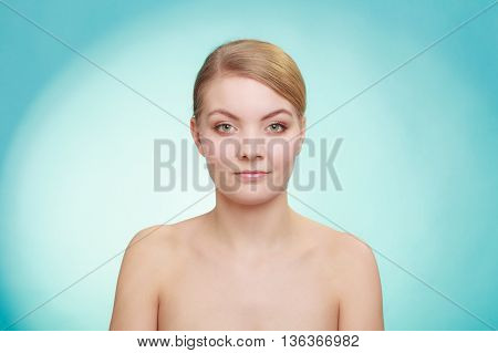 Beautiful Woman With Bare Shoulders