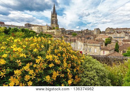 Saint Emilion French village, Unesco heritage, famous for its wine.