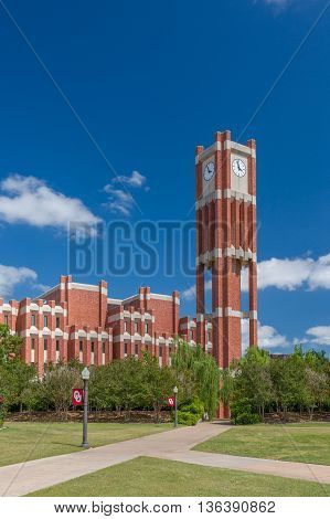 Campus Clock Tower And Bizzel Memorial Library