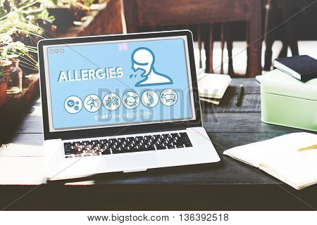 Allergy Hypersensitive Sensitivity Healthcare Infection Concept
