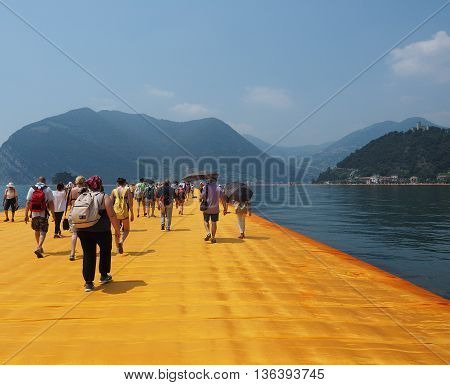 The Floating Piers In Lake Iseo