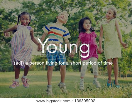 Teenybopper Young Children Youth Kids Concept