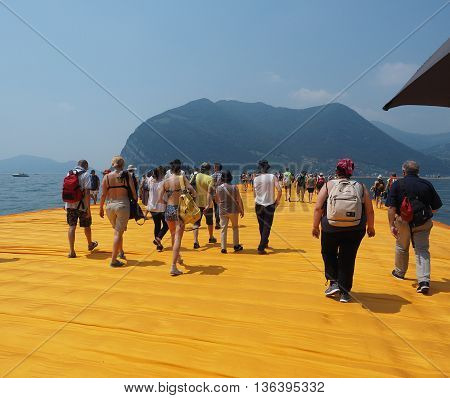 The Floating Piers In Lake Iseo