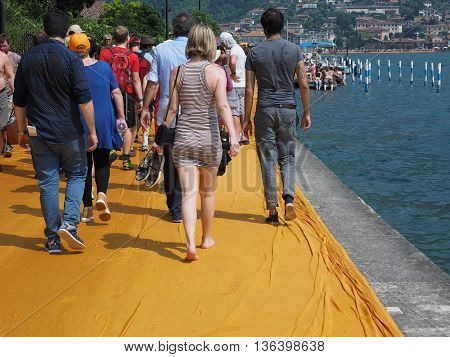 The Floating Piers In Lake Iseo