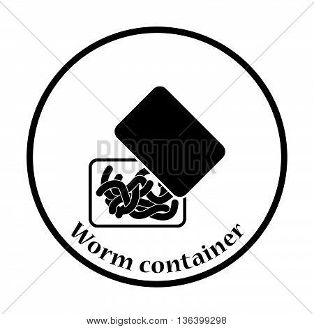 Icon Of Worm Container