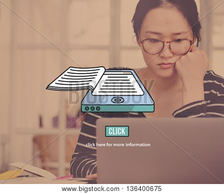 E-books Education Eletronic Information Reading Concept