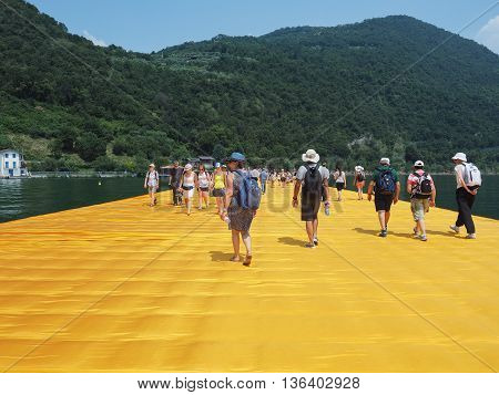 The Floating Piers In Lake Iseo