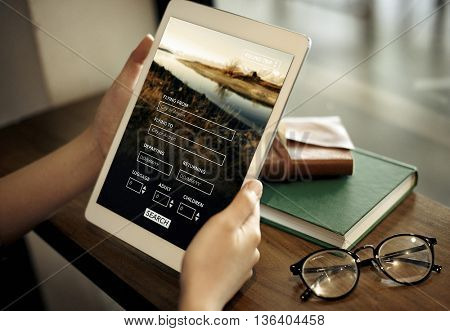 Flight Booking Plane Travel Journey Concept