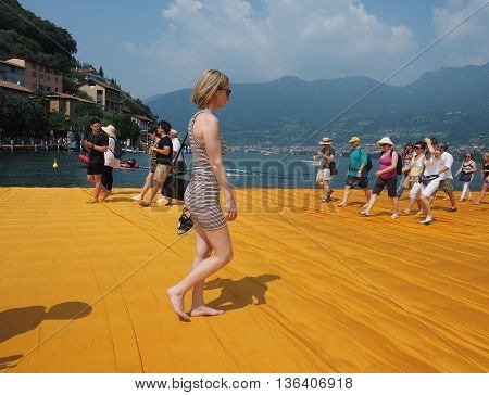 The Floating Piers In Lake Iseo