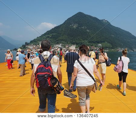 The Floating Piers In Lake Iseo