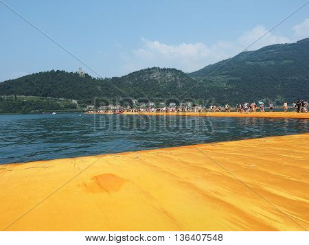 The Floating Piers In Lake Iseo