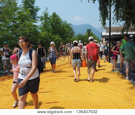 The Floating Piers In Lake Iseo