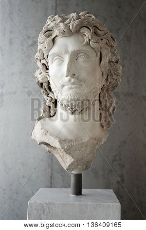 Portrait Of A Ruler In Ancient Greece