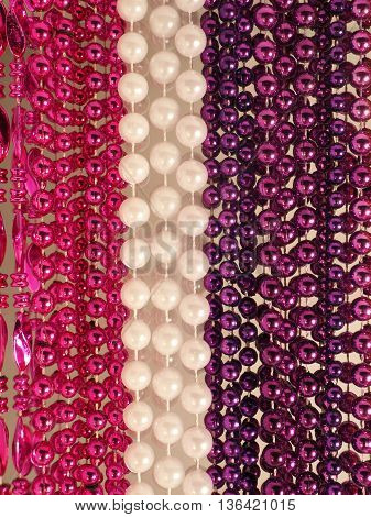 Mardi Gras Beads From New Orleans' Parades