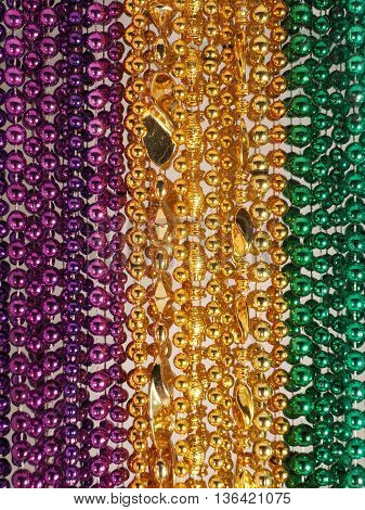 Mardi Gras Beads From New Orleans' Parades