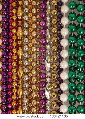 Mardi Gras Beads From New Orleans' Parades