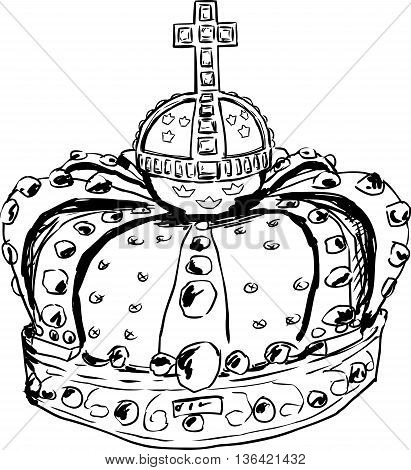 Outline Of Crown Queen Lovisa Ulrika