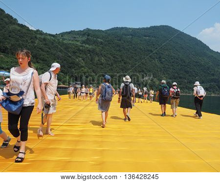 The Floating Piers In Lake Iseo