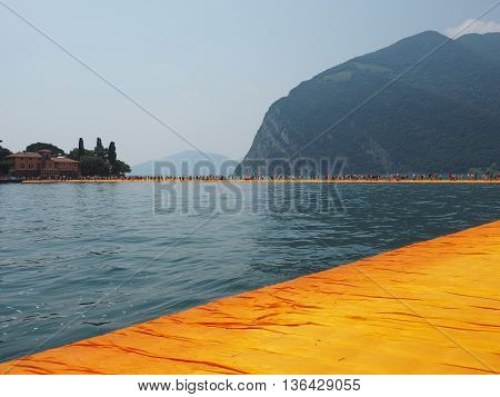 The Floating Piers In Lake Iseo