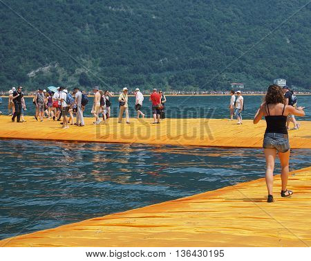 The Floating Piers In Lake Iseo