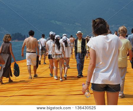 The Floating Piers In Lake Iseo