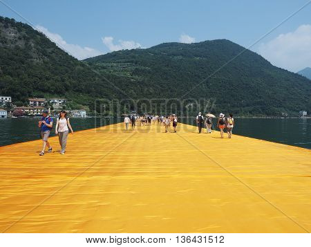 The Floating Piers In Lake Iseo