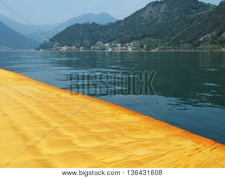 The Floating Piers In Lake Iseo
