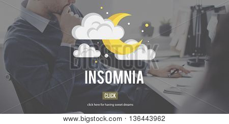 Insomnia Hangover Bad Dreams Depression Cocnept