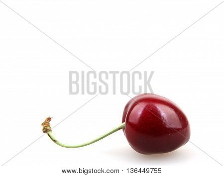 Sweet Cherry Isolated On White Background Stock Photos