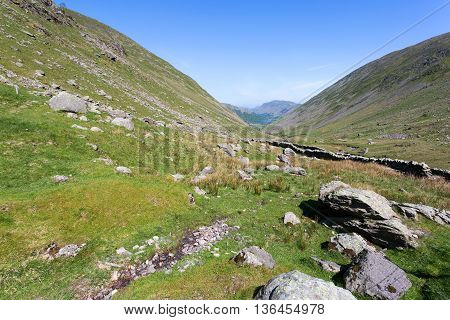 Kirkstone Pass in the Lake District Cumbria