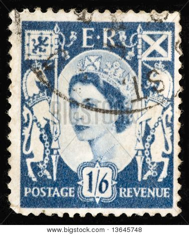 Vintage UK postage stamp