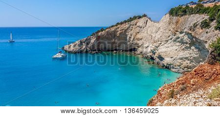 Porto Katsiki beach, Lefkas island, Lefkada, Greece