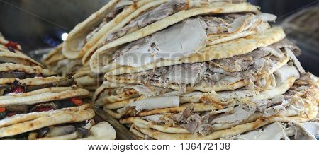 Italian Flatbread Typically Dish Prepared In The Romagna Region