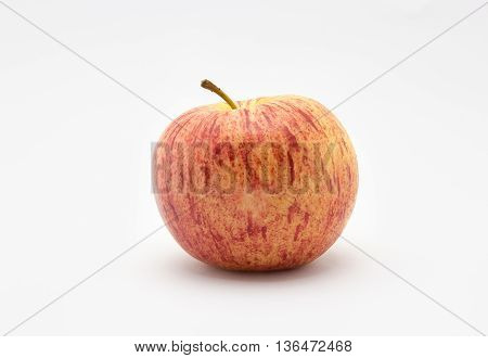 Apple fruit red and yellow color isolated