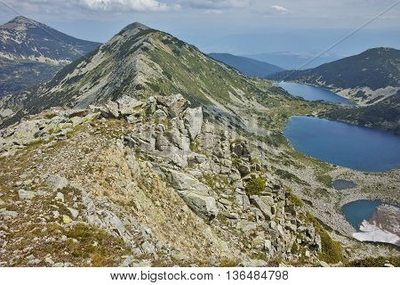 Panoramic view to Kremenski lakes, Pirin mountain, Bulgaria
