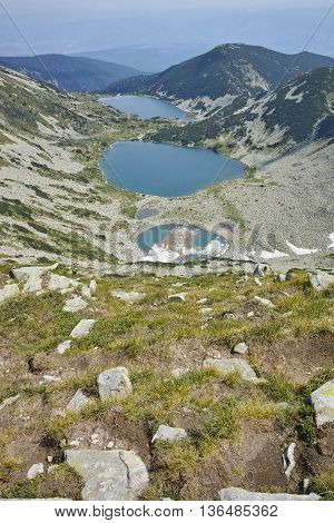 Amazing Landscape of Kremenski lakes, Pirin mountain, Bulgaria