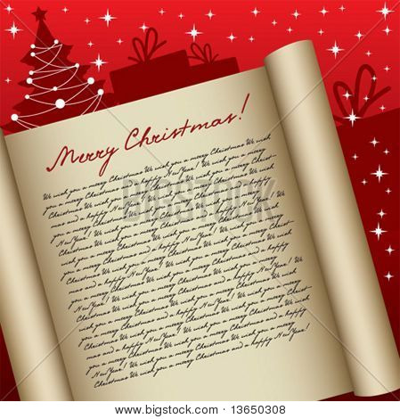 Christmas greeting card. vector