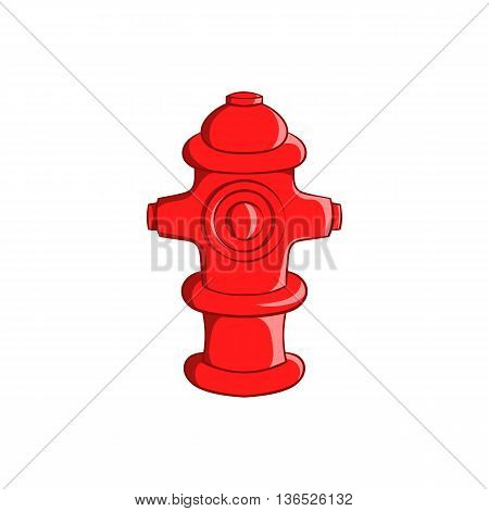 Fire hydrant icon in cartoon style isolated on white background. Equipment symbol