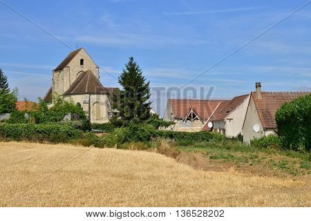 La Villeneuve saint Martin France - august 10 2015 : the picturesque village in summer