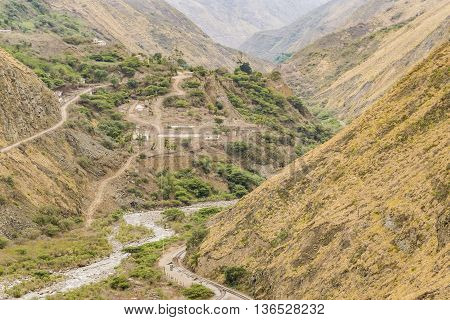 Nariz Del Diablo Trip Landscape Scene