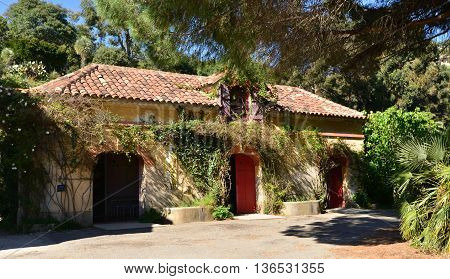 Rayol Canadel sur Mer France - april 18 2016 : the estate of Rayol in spring